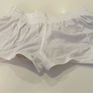 Size 10 Lululemon White Shorts